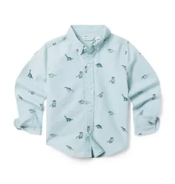 The Dinosaur Oxford Shirt Aquifer Dinosaurs