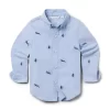 The Embroidered Oxford Shirt Shy Blue Husky
