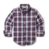 The Tartan Poplin Shirt Maroon Tartan