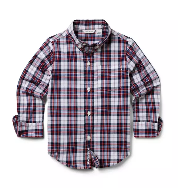 The Tartan Poplin Shirt Maroon Tartan 1 The Tartan Poplin Shirt Maroon Tartan