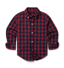 The Tartan Poplin Shirt Merchant Marine Tartan