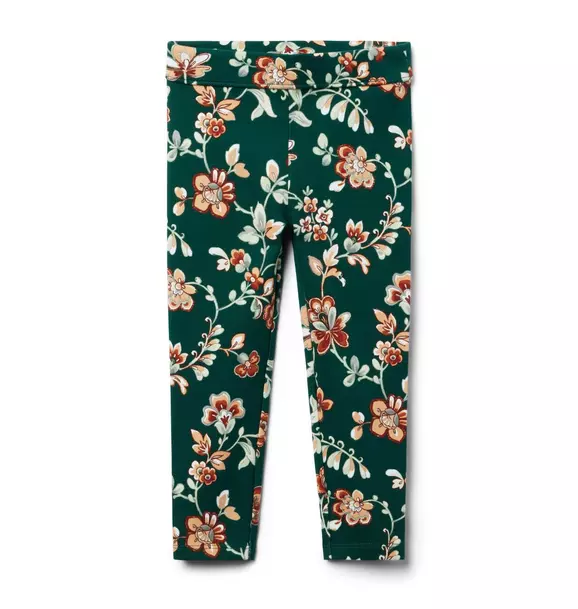 Floral Button Cuff Ponte Pant Enchanted Forest Floral 1 Floral Button Cuff Ponte Pant Enchanted Forest Floral