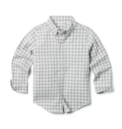 Gingham Flannel Shirt Iceberg Green Gingham