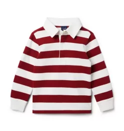 Striped Rugby Shirt Merlot Stripe
