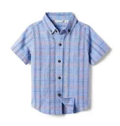 The Plaid Linen-Cotton Shirt Midday Plaid