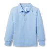 The Long Sleeve Pique Polo Bluen Away