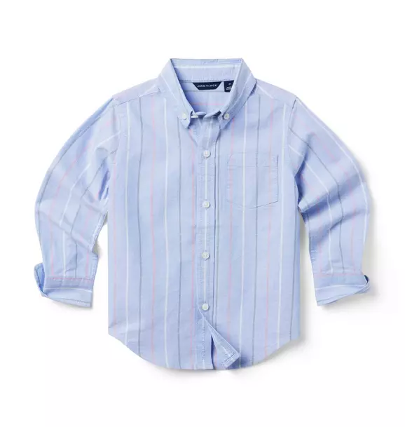 The Striped Oxford Shirt Ocean Air Stripe 1 The Striped Oxford Shirt Ocean Air Stripe