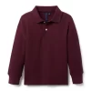 The Long Sleeve Pique Polo Fig