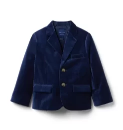 The Velvet Party Blazer Dark Marine