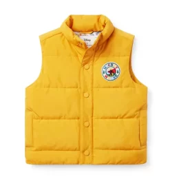 Disney Mickey Mouse Puffer Vest Golden Glow