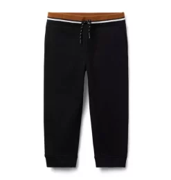 Striped Waist French Terry Jogger JJ Black