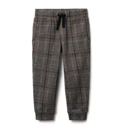 The Tartan Jacquard Jogger Clay Brown Tartan