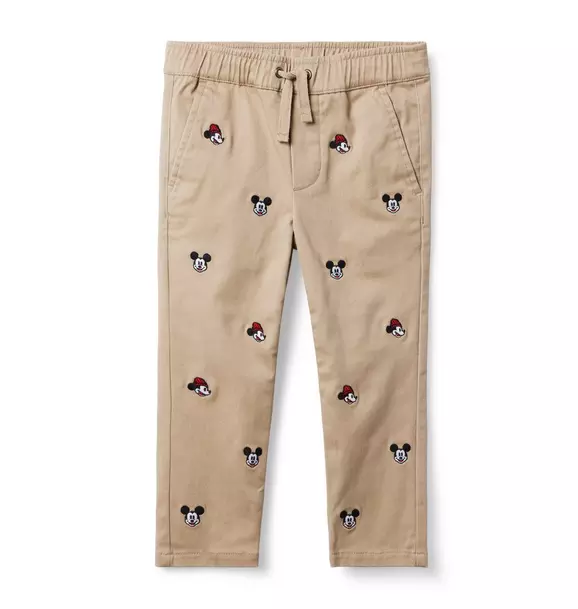 Disney Mickey Mouse Embroidered Twill Jogger Jack Khaki 1 Disney Mickey Mouse Embroidered Twill Jogger Jack Khaki