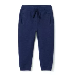 The Herringbone Jogger Connor Navy