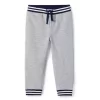 Striped Trim French Terry Jogger Classic Grey Heather