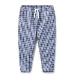 Houndstooth Jogger Nantucket Blue Houndstooth