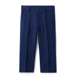 Linen-Cotton Suit Pant Intergalactic Blue