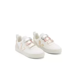 Toddler Veja V-10 Metallic Sneaker Metallic Gold