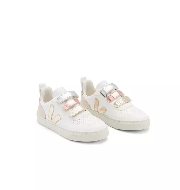 Toddler Veja V-10 Metallic Sneaker Metallic Gold 1 Toddler Veja V-10 Metallic Sneaker Metallic Gold