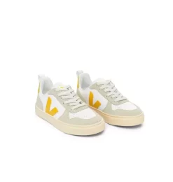Kid Veja Esplar Lace-Up Sneaker Ouro Almond