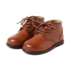 Leather Lace-Up Boot Brown