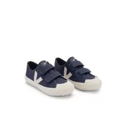 Kid Veja Ollie Sneaker Marine Pierre