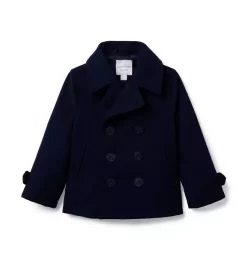 The Wool Holiday Coat Dark Marine