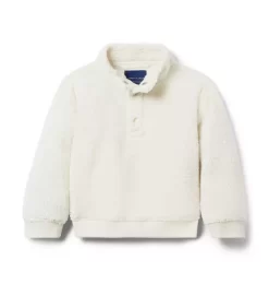 Sherpa Half Snap Pullover Mother Goose