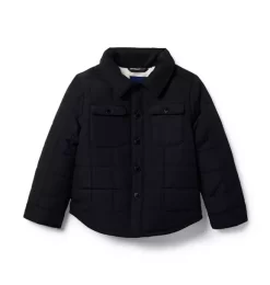 The Quilted Shirt Jacket JJ Black