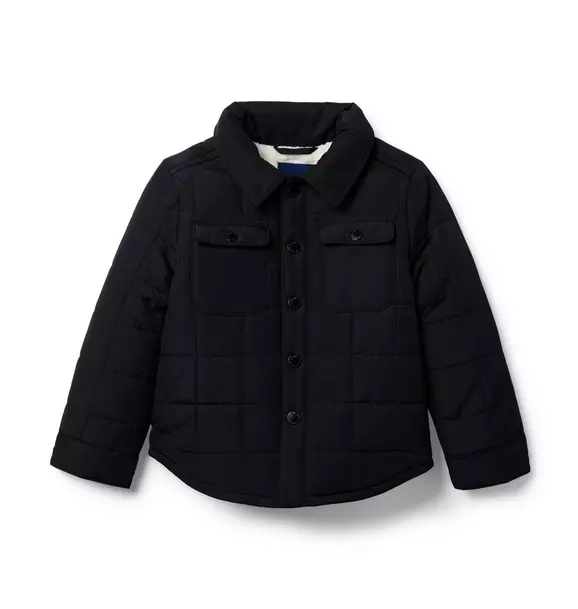 The Quilted Shirt Jacket JJ Black 1 The Quilted Shirt Jacket JJ Black