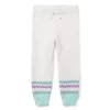 Fair Isle Sweater Jogger Cream And Sugar Fair Isle