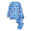 Good Night Pajamas In Firetruck Dog Cornflower Blue Firetruck Dog
