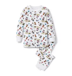 Good Night Pajamas In Peanuts Football Friends White Football Friends