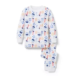 Good Night Pajamas In Nautical Nights White Nautical Nights