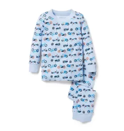 Good Night Pajamas In Motorcycle Light Periwinkle Motorcycle