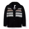 The Festive Fair Isle Cardigan JJ Black Fair Isle