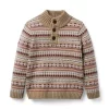 The Cabin Fair Isle Sweater Toasted Heather Fair Isle