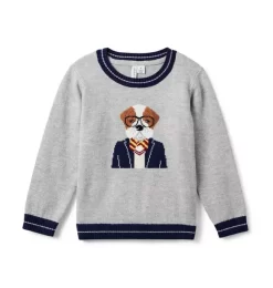 The Bulldog Sweater Classic Grey Heather