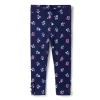 Floral Button Cuff Ponte Pant Merchant Marine Floral
