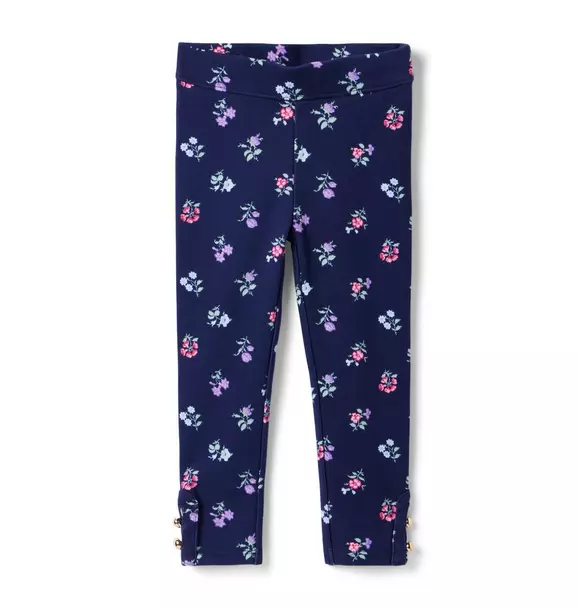 Floral Button Cuff Ponte Pant Merchant Marine Floral 1 Floral Button Cuff Ponte Pant Merchant Marine Floral