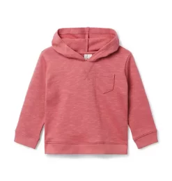 Slub French Terry Hooded Sweatshirt Mauvewood
