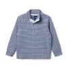 Houndstooth Pullover Nantucket Blue Houndstooth