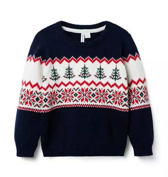 Fair Isle Sweater Dark Marine Fair Isle 1 Fair Isle Sweater Dark Marine Fair Isle