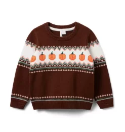 The Pumpkin Fair Isle Sweater Potting Soil Pumpkin Fair Isle