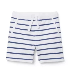 Striped French Terry Short Merchant Marine Stripe