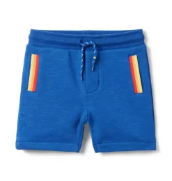 The Sunset Stripe Short Galaxy Blue