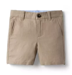 Linen Short Jack Khaki