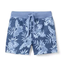 Tropical French Terry Short Stone Wash Tropical