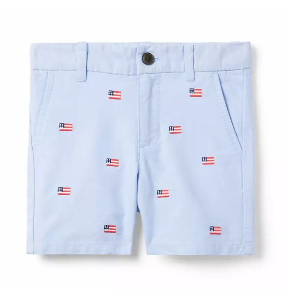 The Embroidered Oxford Short Ocean Air Flag 1 The Embroidered Oxford Short Ocean Air Flag