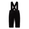 Baby Velvet Suspender Pant JJ Black
